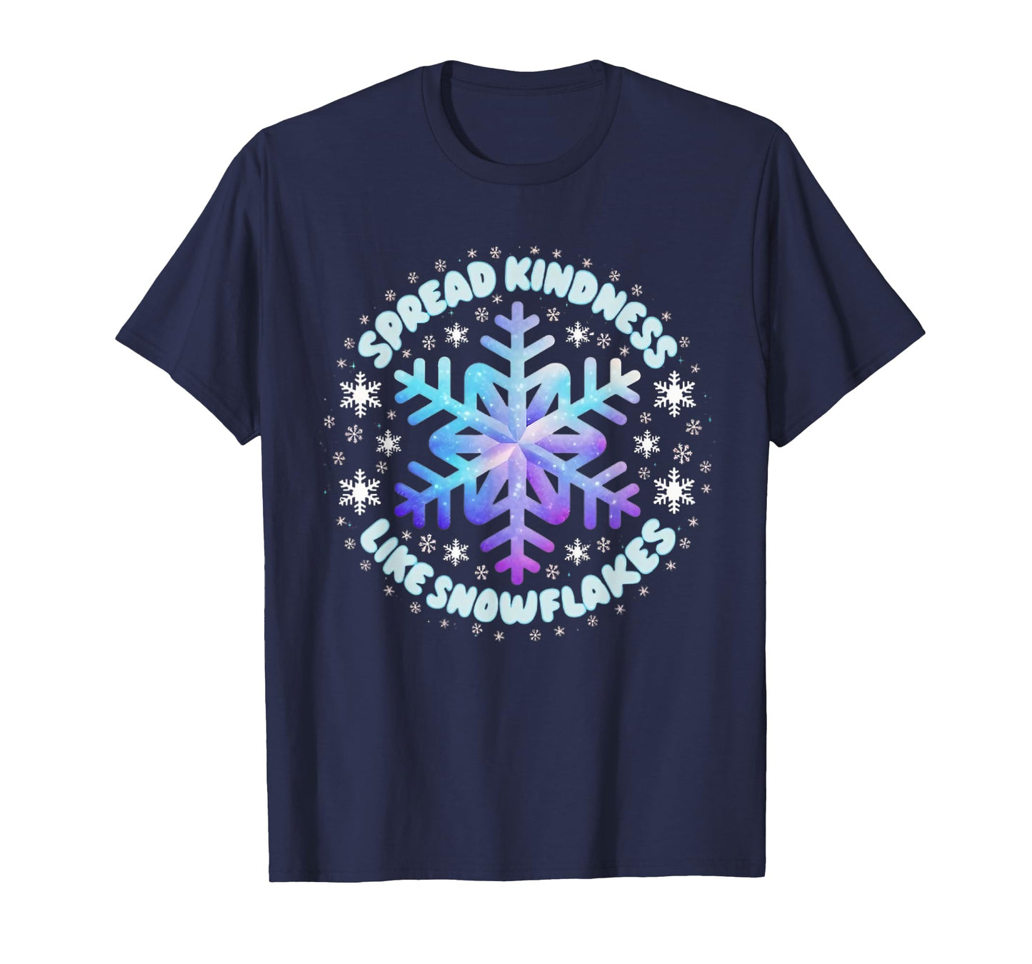 Spread Kindness Like Snowflakes Christmas Teacher Unity Day T-Shirt