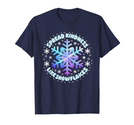 Spread Kindness Like Snowflakes Christmas Teacher Unity Day T-Shirt