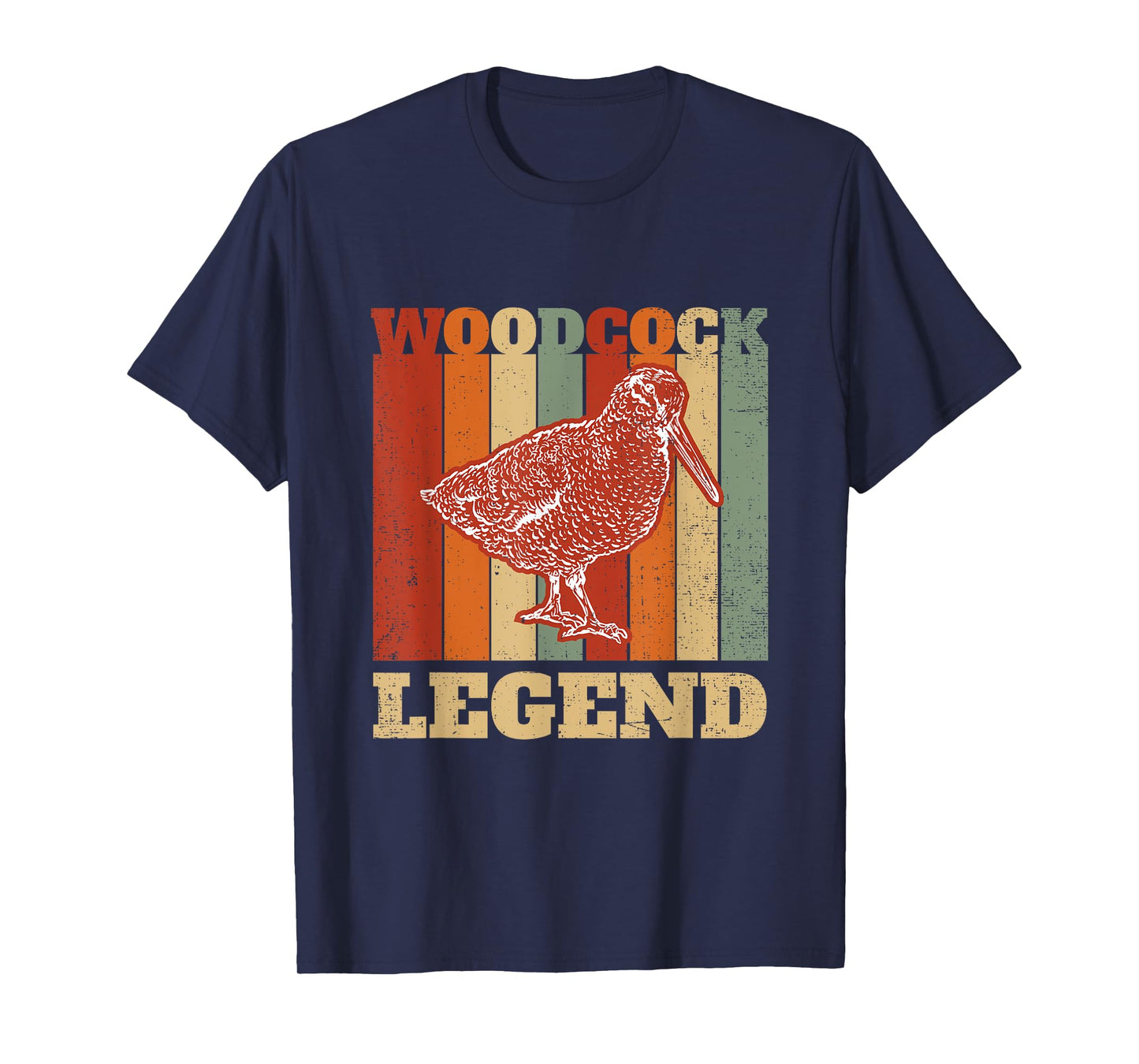 Woodcock Legend Vintage Retro Woodcock Bird Timberdoodle T-Shirt