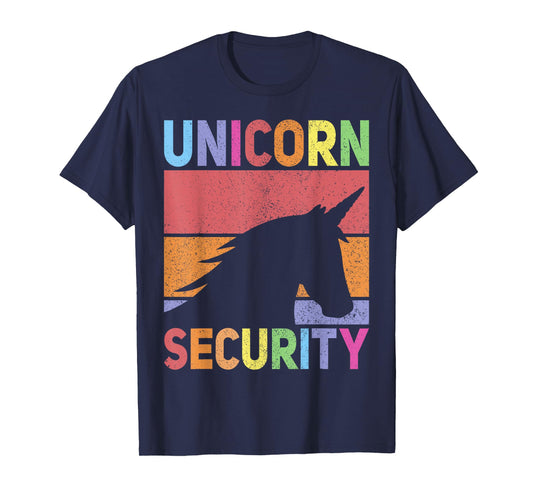 Unicorn Security Retro Unicorn Costume Men Women Unicorn T-Shirt
