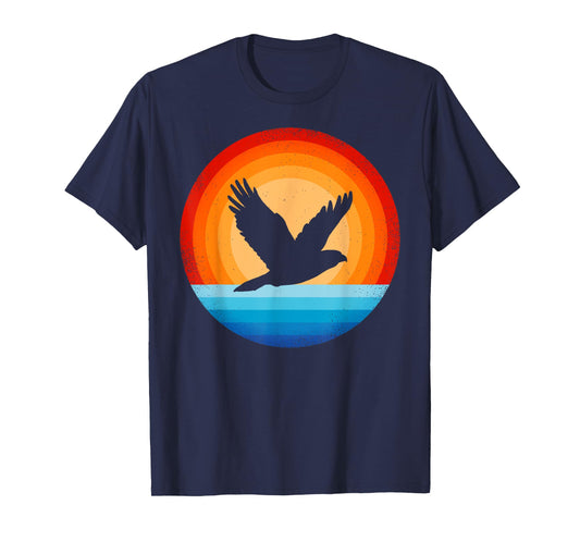 Hawk Retro Vintage 60s 70s Sunset Bird Lovers Men Women T-Shirt