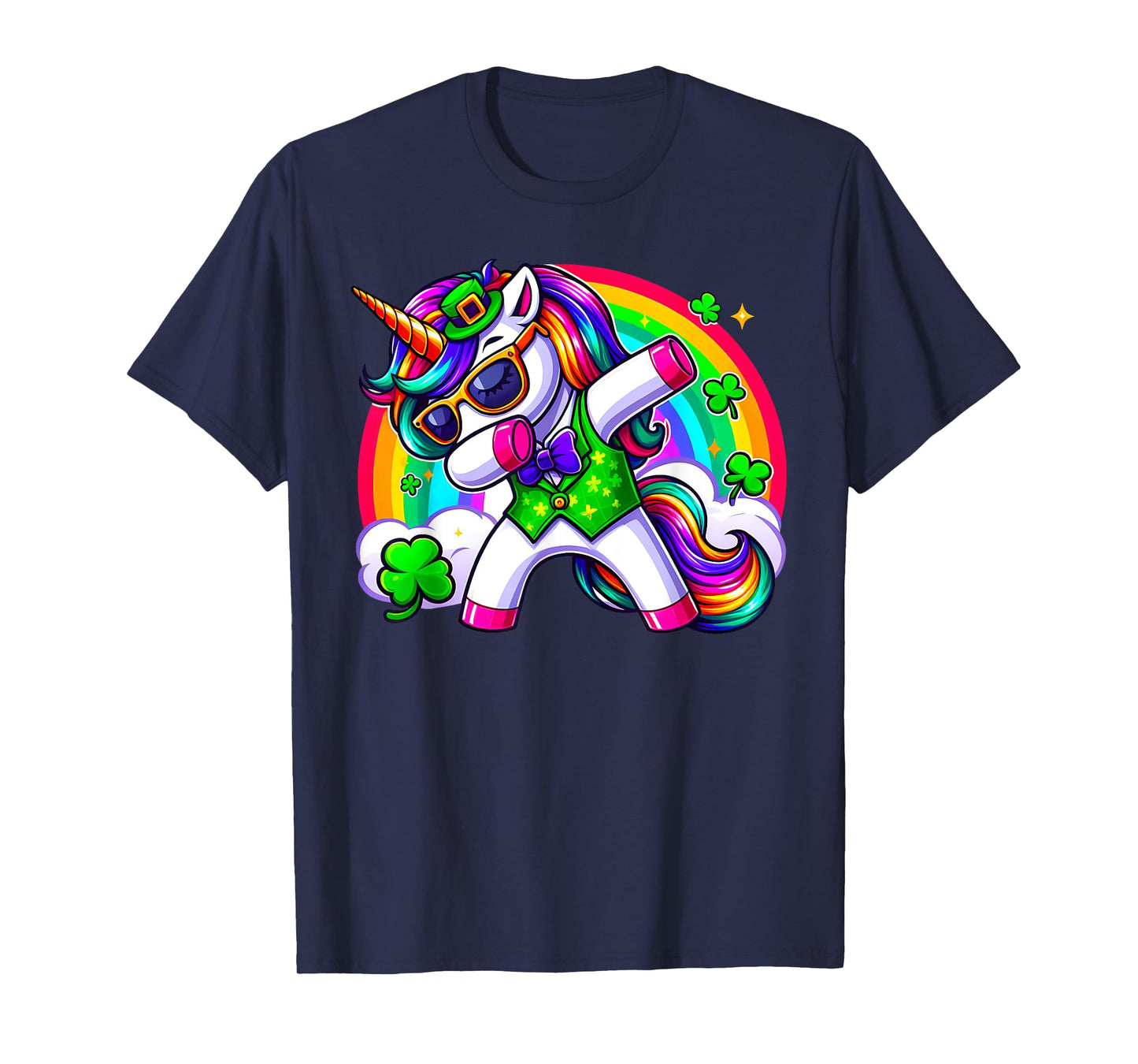 Lepricorn Dab Dancing St Patricks Day Irish Dabbing Unicorn T-Shirt