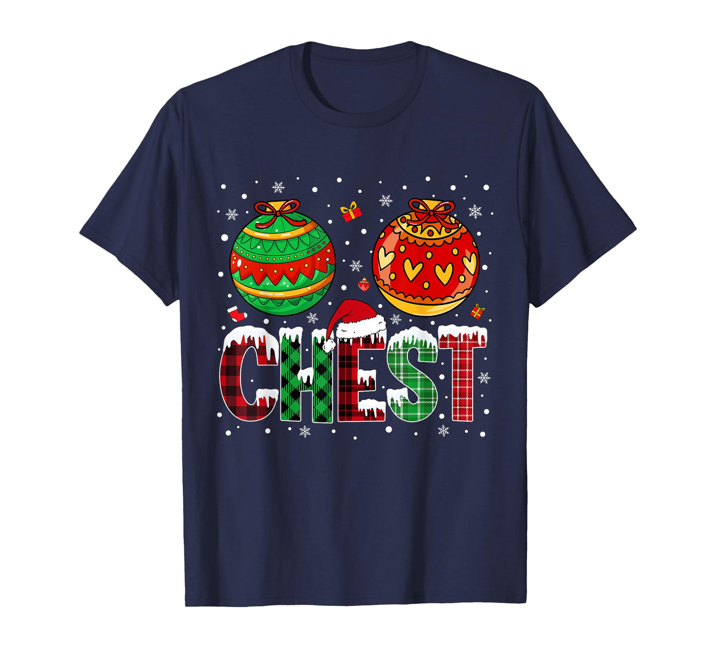Chestnuts Matching Family Funny Chest Nuts Christmas Couples T-Shirt
