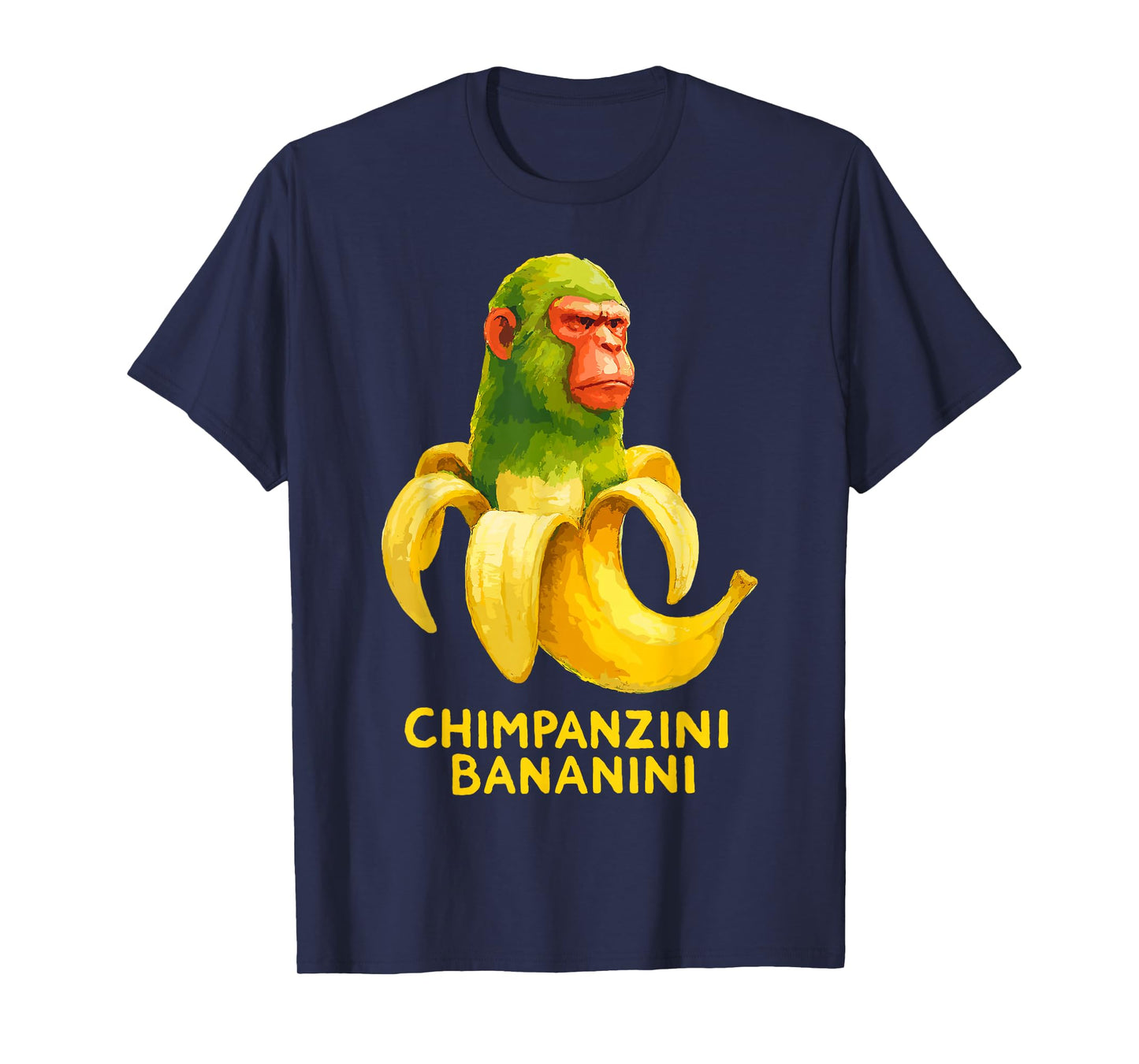 Watercolor Monkey Meme Italian Brainrot Chimpanzini Bananini T-Shirt