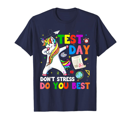 I'm Ready To Crush Test Day Unicorn Dabbing Testing Day T-Shirt