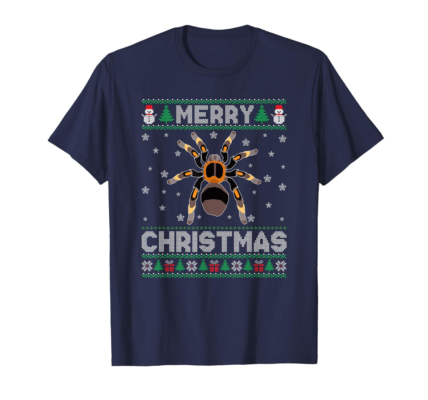 Tarantula Animal Men Women Kids Ugly Christmas Sweater T-Shirt