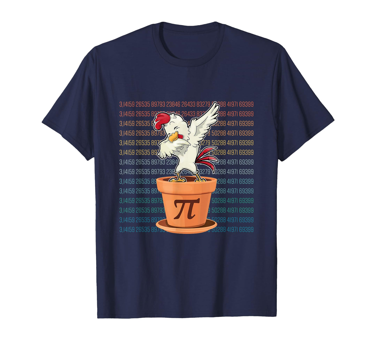 New Chicken Pot Pi Day Pie Math Lover Geek Gift 3.14 T-Shirt