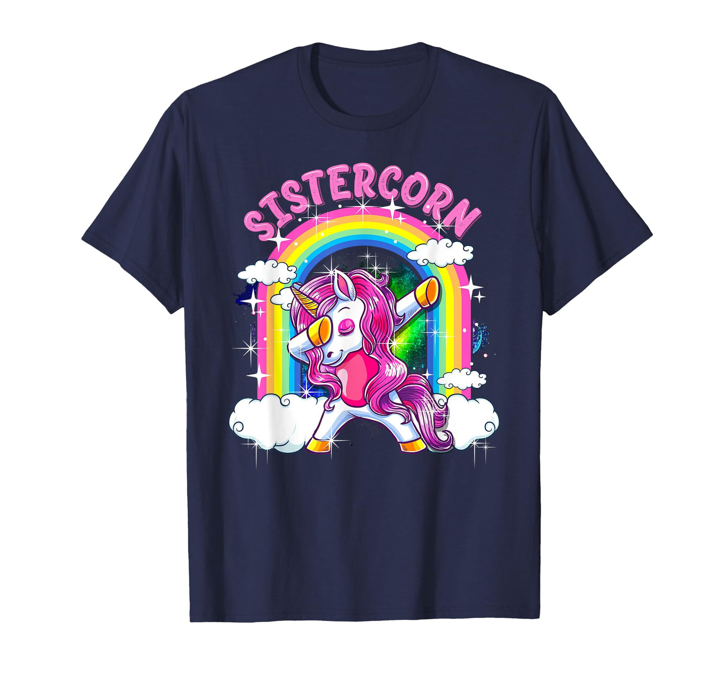 Sistercorn Shirt Dabbing Unicorn Cute Sister Gifts T-Shirt