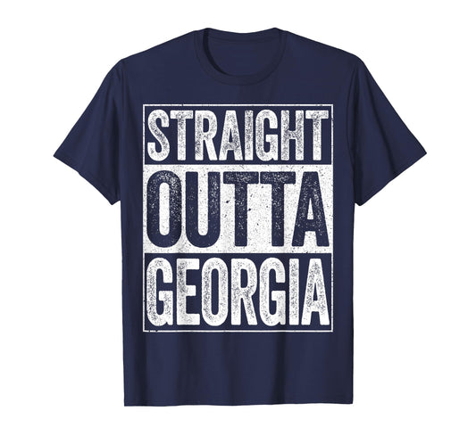 Straight Outta Georgia T-Shirt GA State Shirt T-Shirt