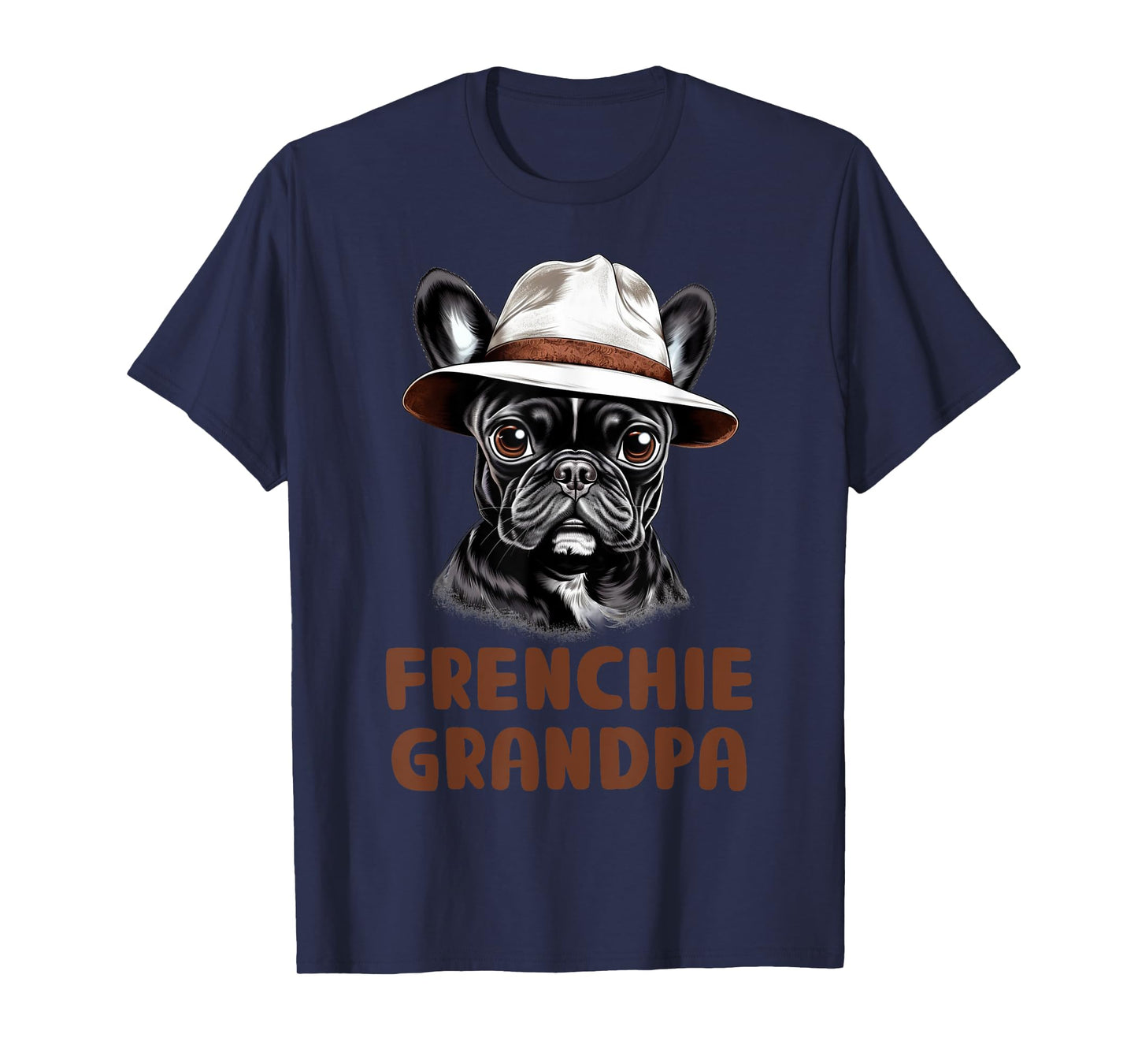Frenchie Grandpa Dog Lover Gift Funny French Bulldog Owner T-Shirt