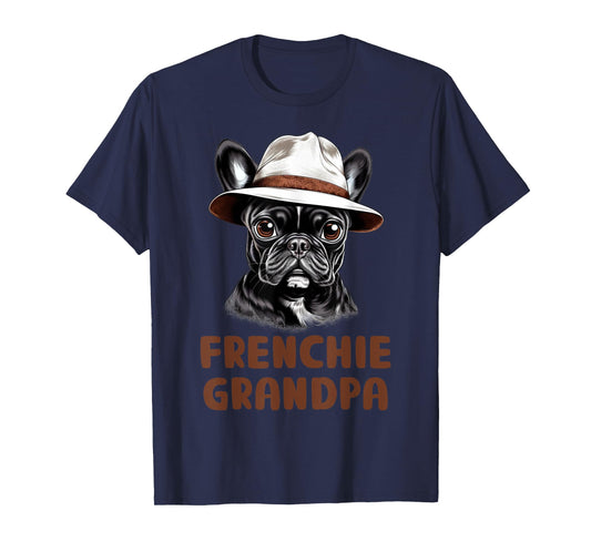Frenchie Grandpa Dog Lover Gift Funny French Bulldog Owner T-Shirt