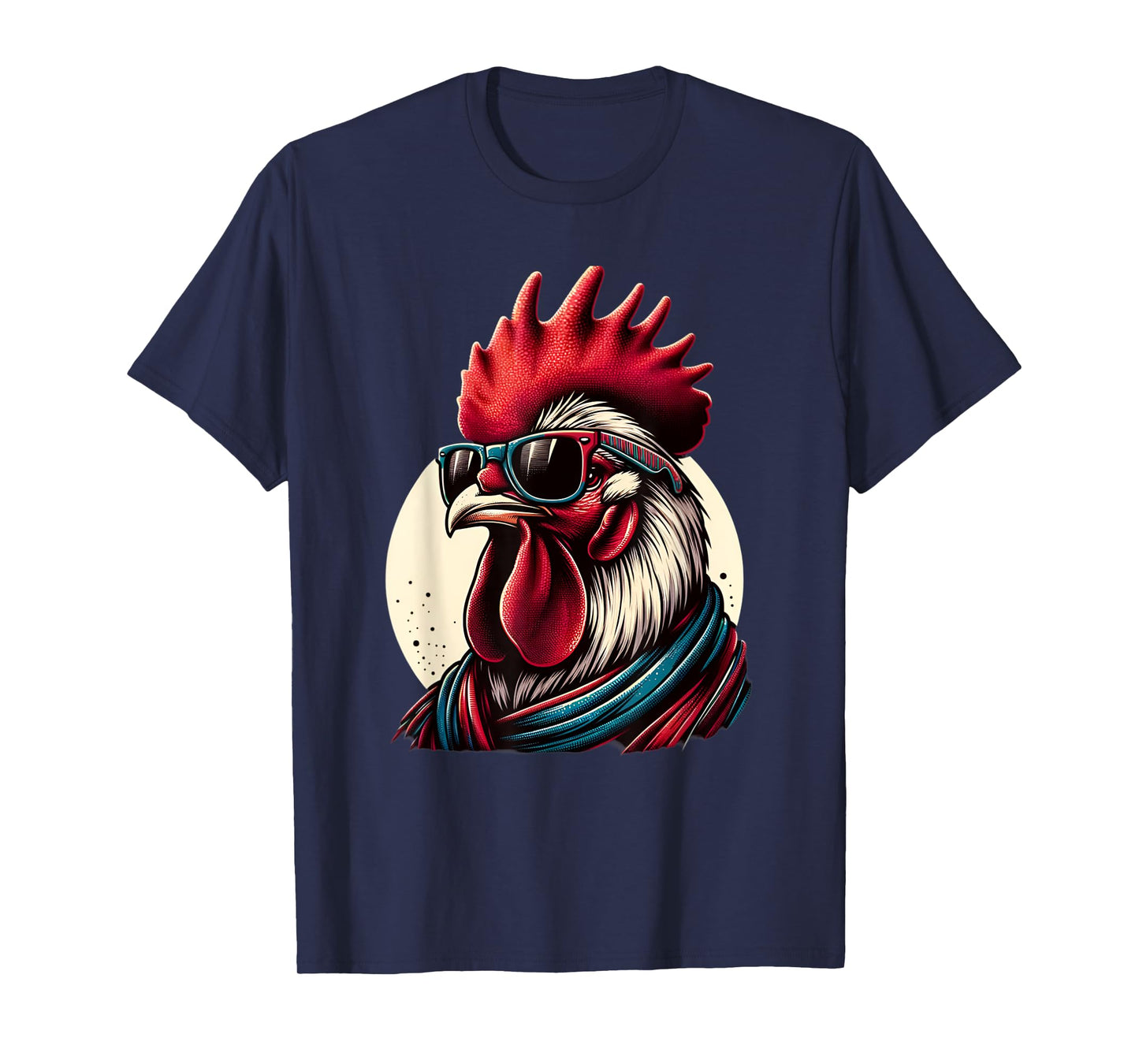 Rooster Wearing Sunglasses Retro chicken kids T-Shirt