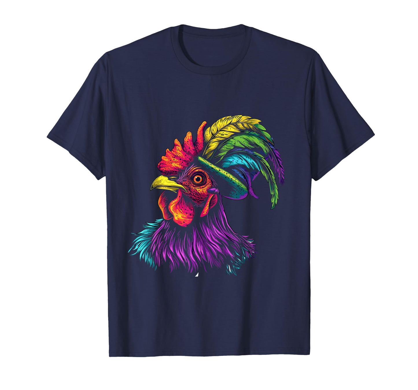 Funny Jester Chicken Beads Mardi Gras Farming Men Women Kids T-Shirt