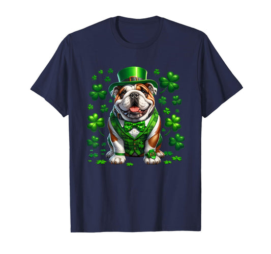 Funny Bulldog Dog St Patricks day irish Saint patrick Day T-Shirt