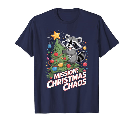 Funny Raccoon Christmas Trash Panda Xmas T-Shirt