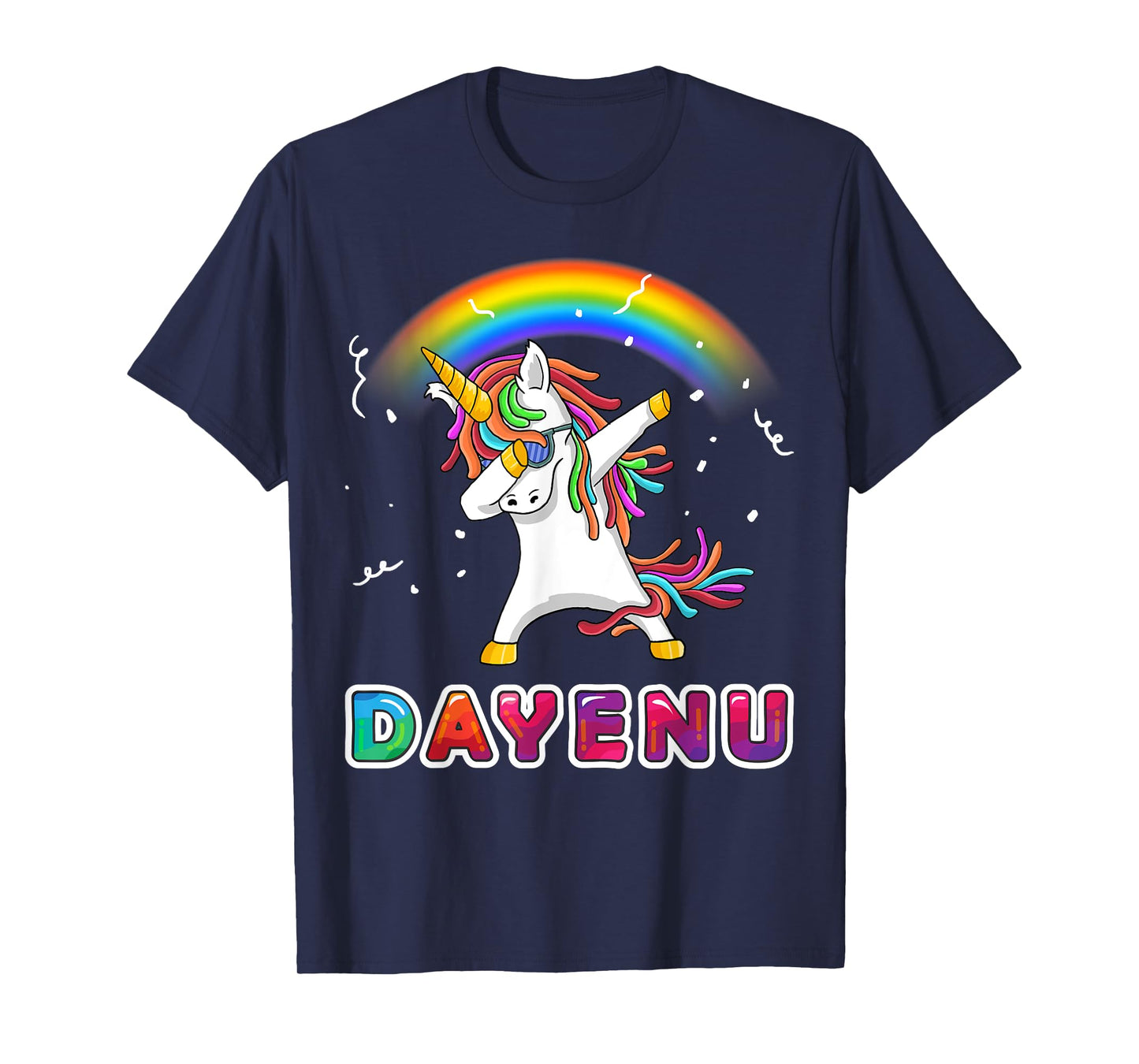 Unicorn Dayenu Passover Shirt for Kids Boys Girls T-Shirt