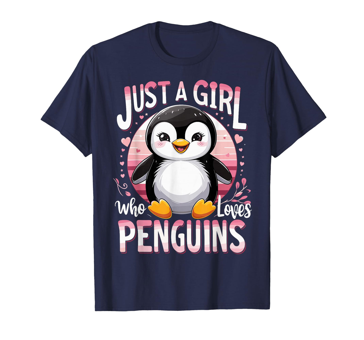 Funny Penguins Animal Just A Girl Who Loves Penguin T-Shirt