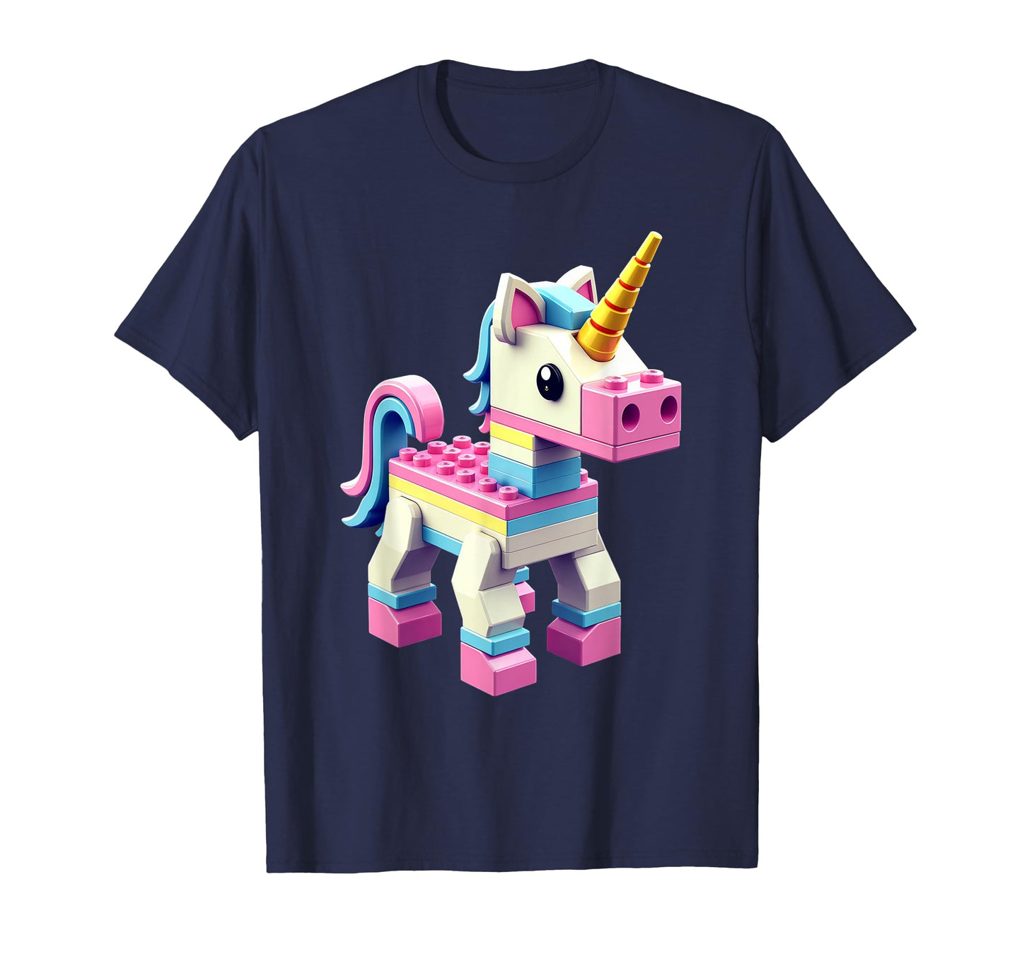 Master Builder Bricks Blocks Play Toys Unicorn T-Shirt