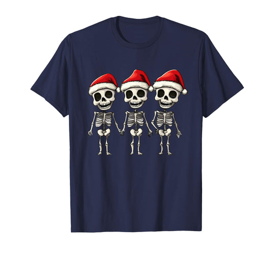 Funny Skeleton Christmas Xmas T-Shirt