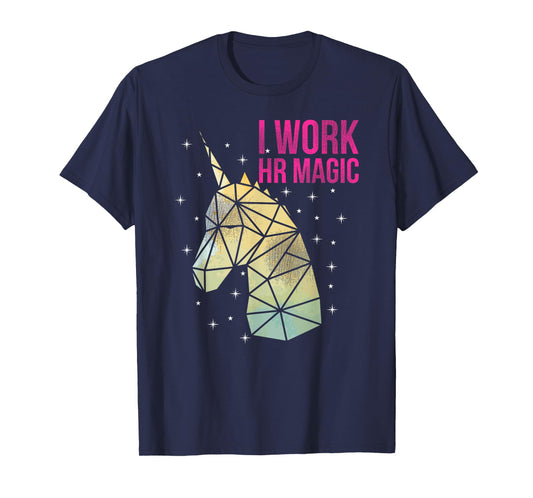HR Work Magic Unicorn Human Resources Fun Art T-Shirt