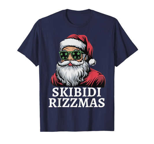 Skibidi Rizzmas Christmas Rizz Santa Charisma Teens Kids T-Shirt