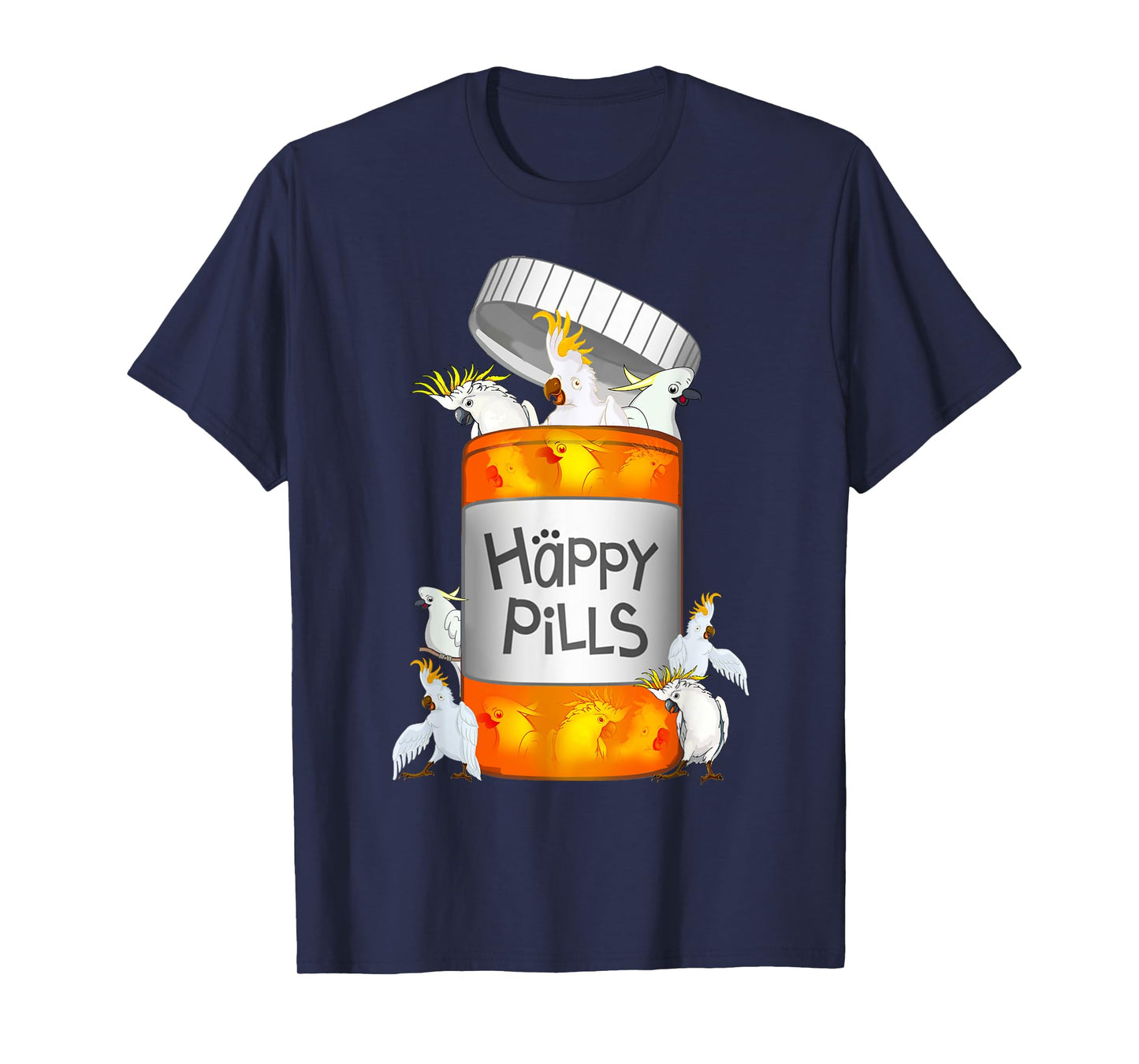 Cockatoo Happy Pills T-shirt