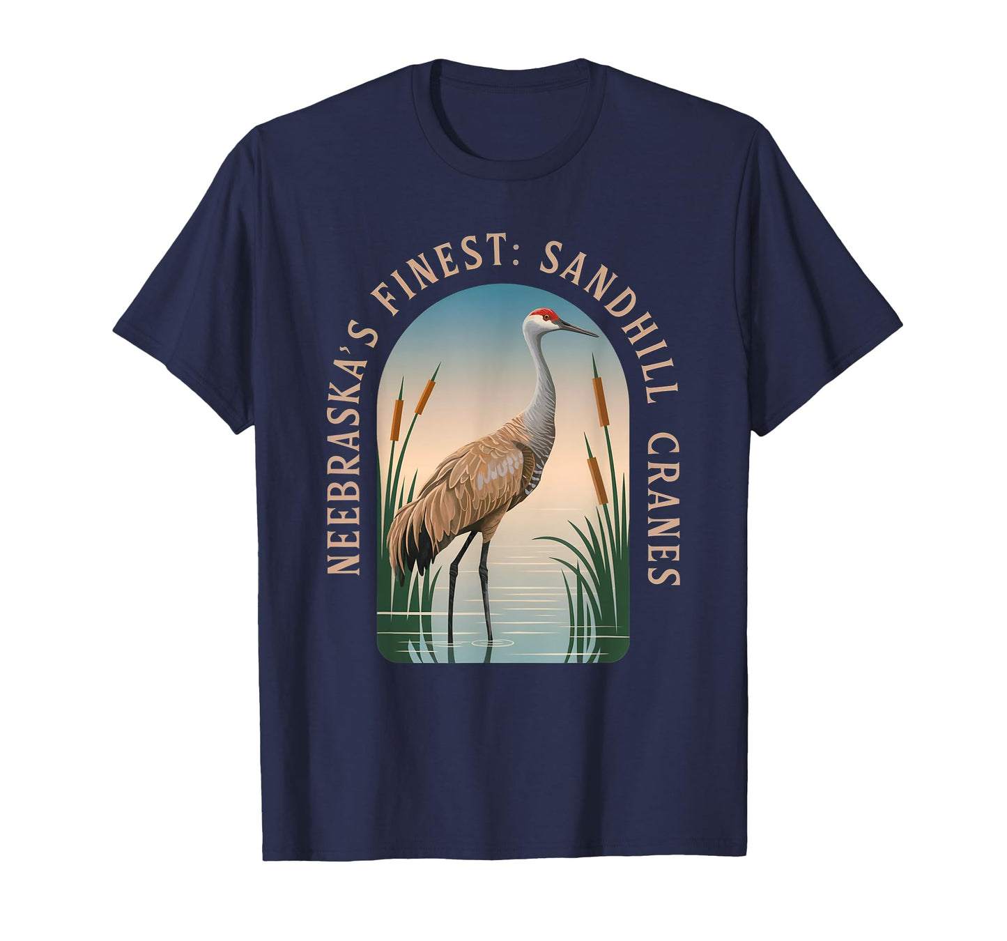 Sandhill Crane – Majestic Bird Lover Design T-Shirt