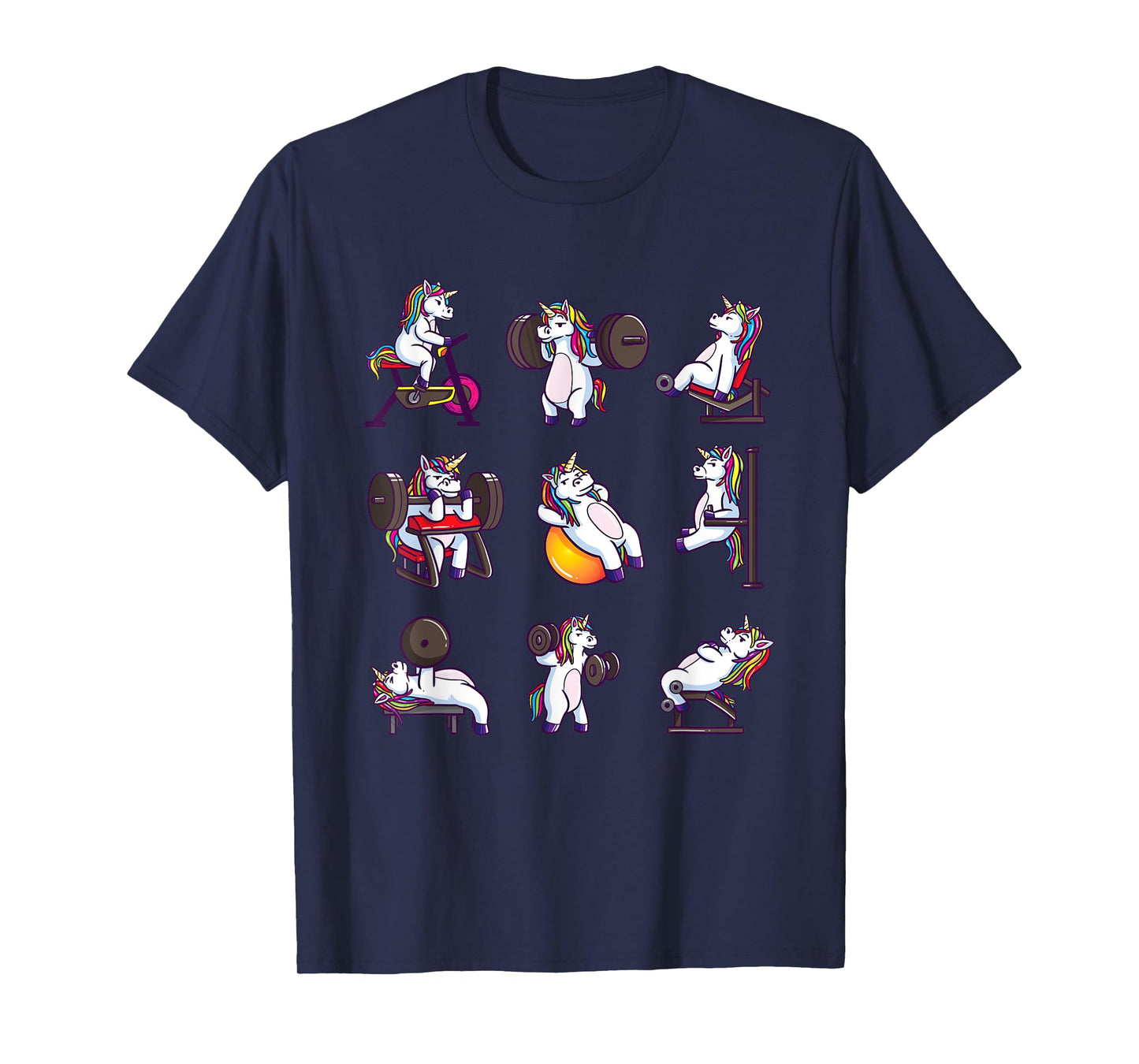 Unicorn Weightlifting Powerlifting Gym Workout Girls Gift T-Shirt