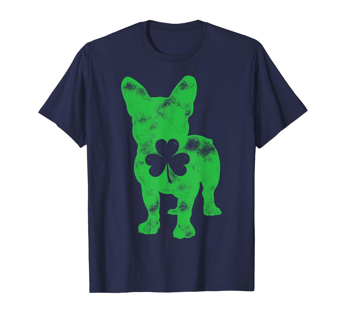 French Bulldog St Patrick's Day Boys Girls Shamrock Dog Lover T-Shirt