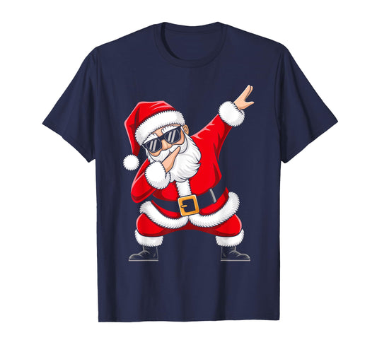 Kids Santa Shirt For Boys Toddler Funny Christmas Pajamas T-Shirt