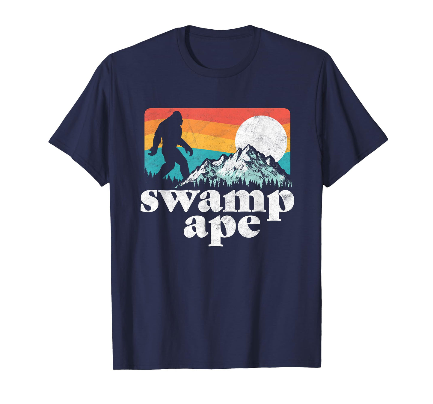 Swamp Ape! Florida Bigfoot Mountains Retro T-Shirt T-Shirt