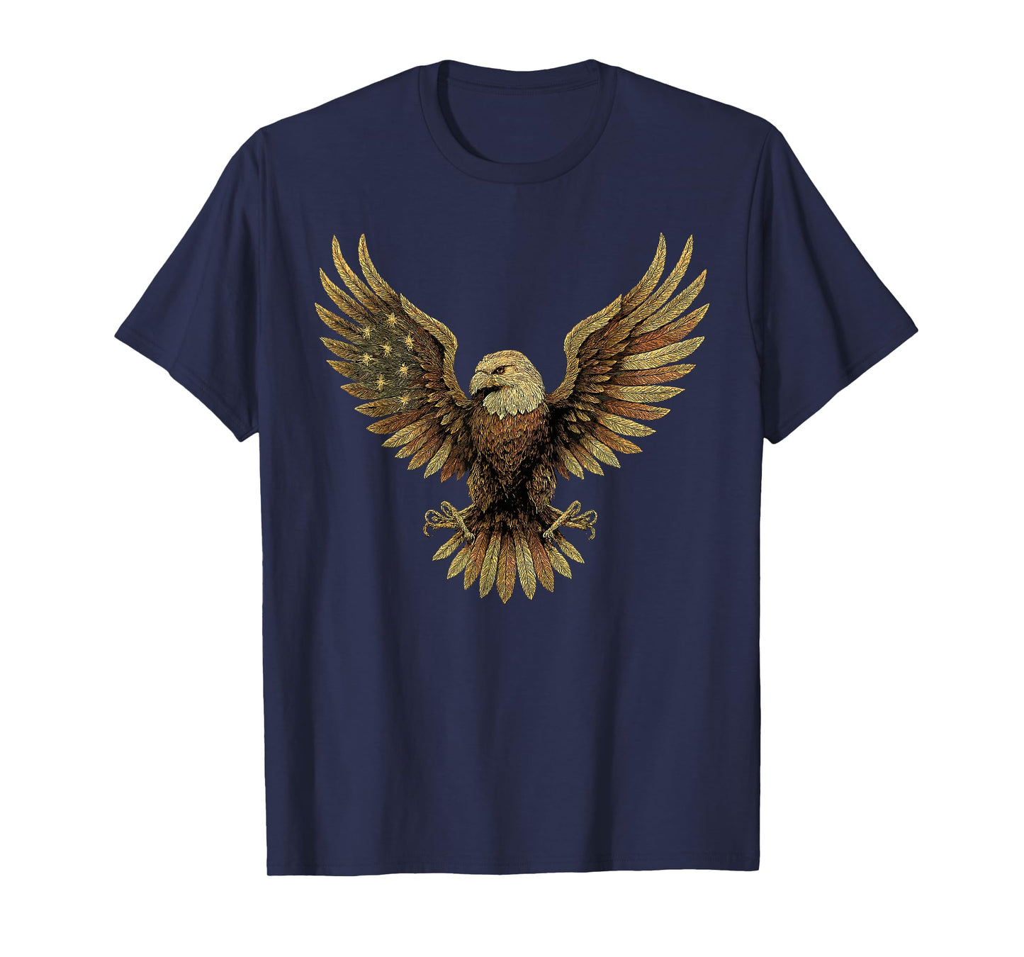 Majestic Bald Eagle Spread Wings Art T-Shirt
