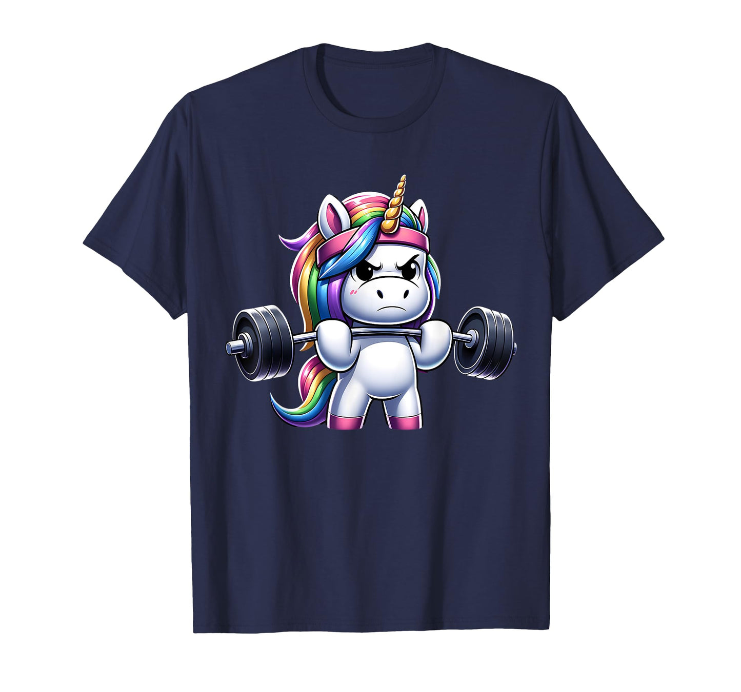 Unicorn Gym Deadlift Fitness Workout Weightlifting T-Shirt