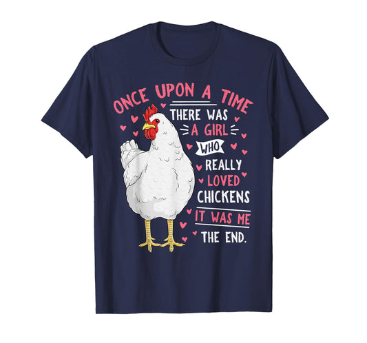 Funny Chicken Lover Women Girls Cute Farm Animal Hen T-Shirt