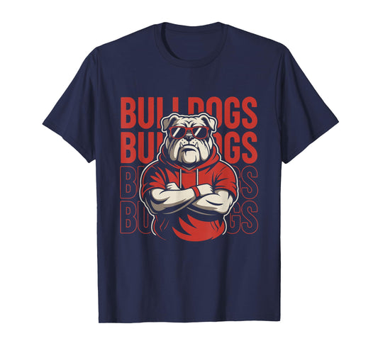 Retro Bulldogs Gift for Men Women Boys Girls Kids T-Shirt