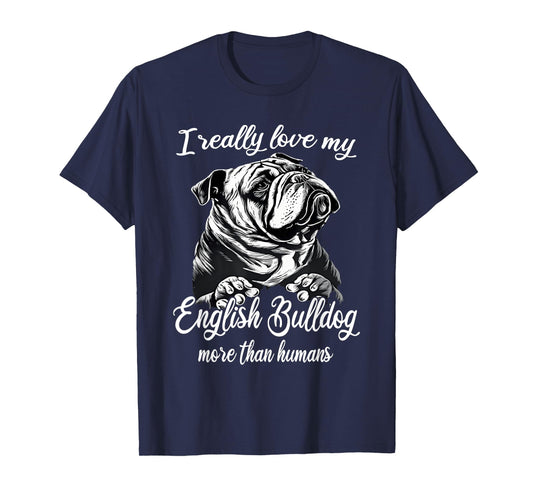 English Bulldog Outfit Love My English Bulldog T-Shirt