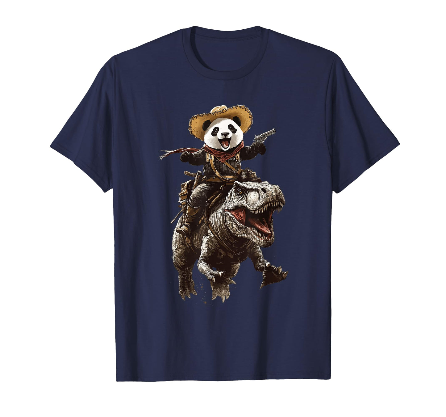 Panda T Rex Cowboy T-Shirt