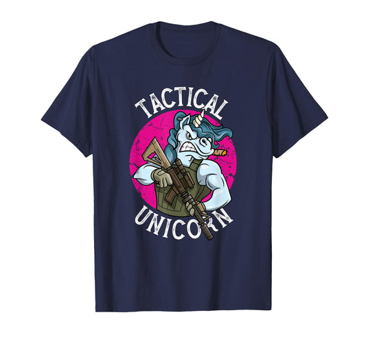 Funny Police Tactical Unicorn for Military Law Enforcement T-Shirt