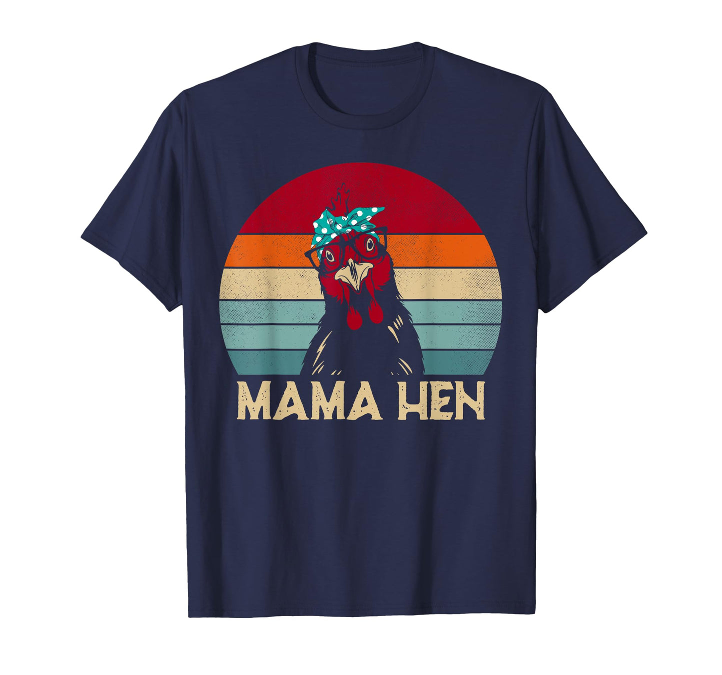 Funny Mama Hen Chicken Mom Gifts Chicken Pajamas Retro T-Shirt