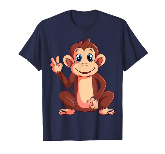 Monkey Lover Kids Boys Girls Women T-Shirt