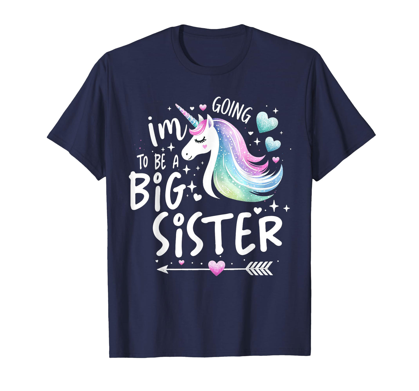 Best Sibling Baby Shower Big Sister Shirts for Girls Unicorn T-Shirt
