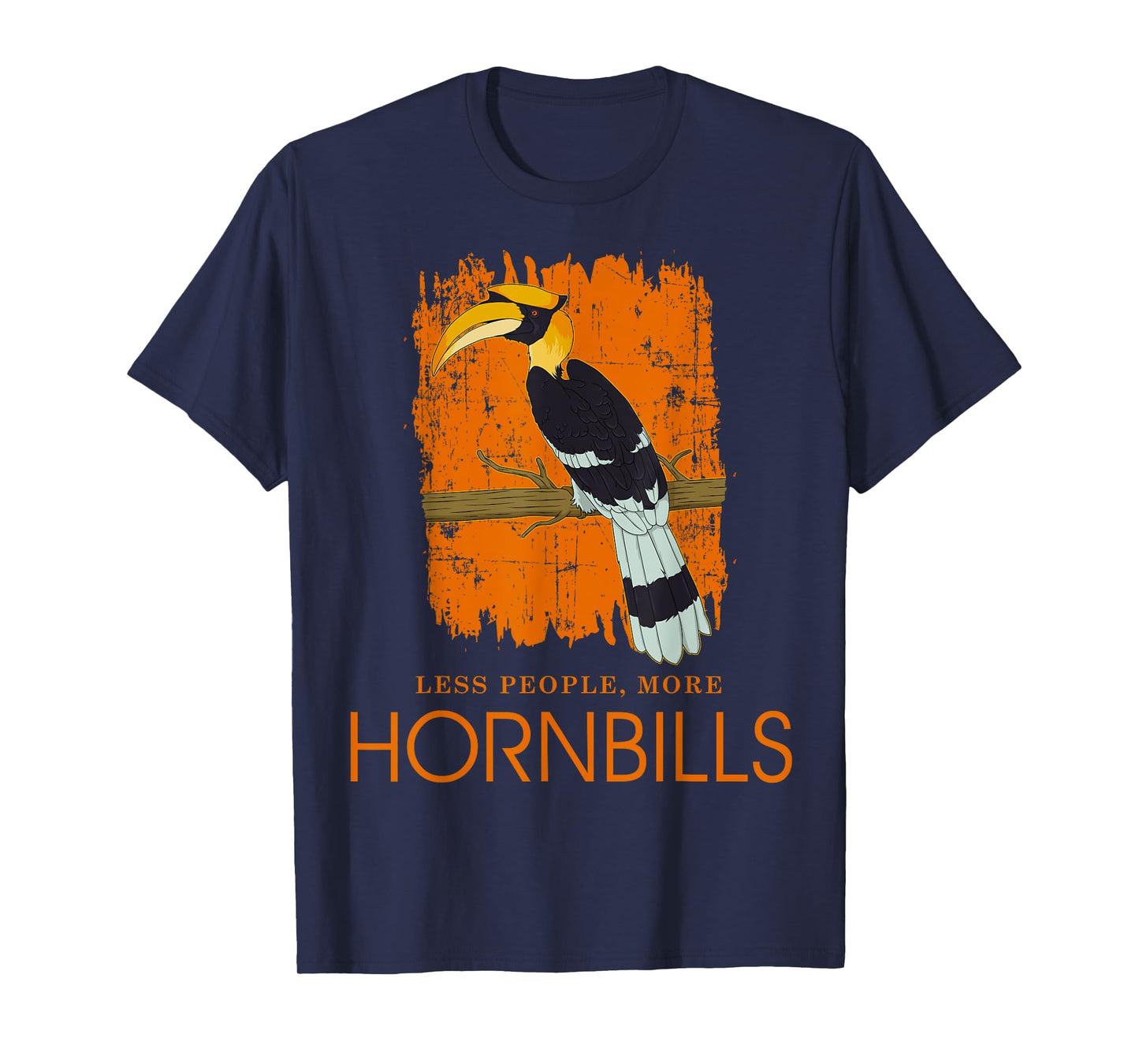 Less People Funny Ornithology Tropical Bird Hornbill T-Shirt