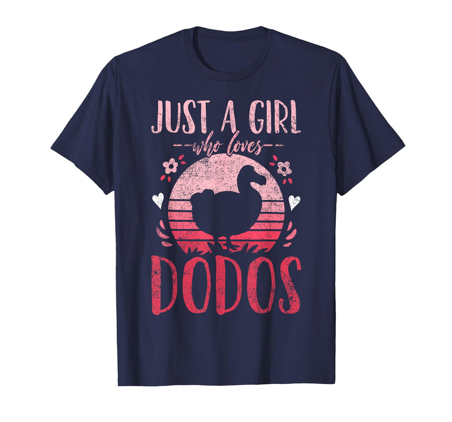Dodo Birds Just a Girl Who Loves Dodos Retro Vintage T-Shirt
