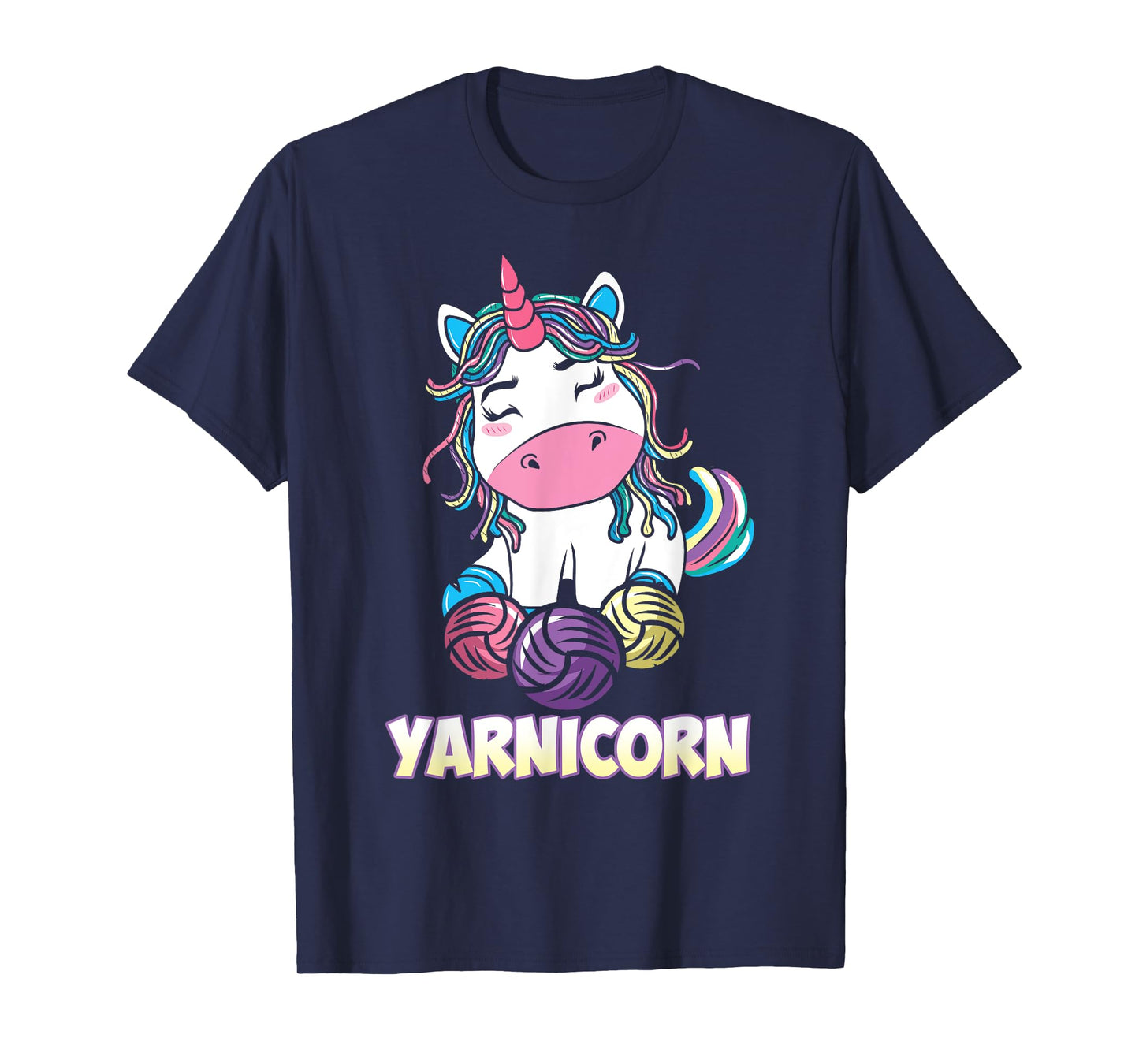 Yarnicorn Unicorn Yarn Art Knitting Lover T-Shirt