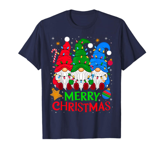 Gnomes Merry Christmas Xmas Matching T-Shirt