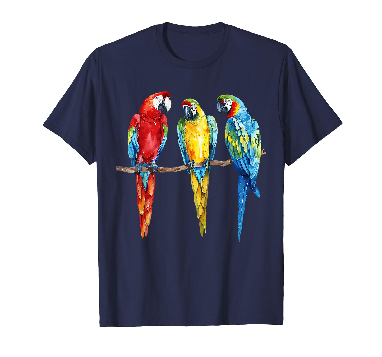 Colorful Parrot Watercolor T-Shirt