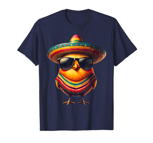 Rooster Mexican Cinco de Mayo Chicken Lover Funny T-Shirt
