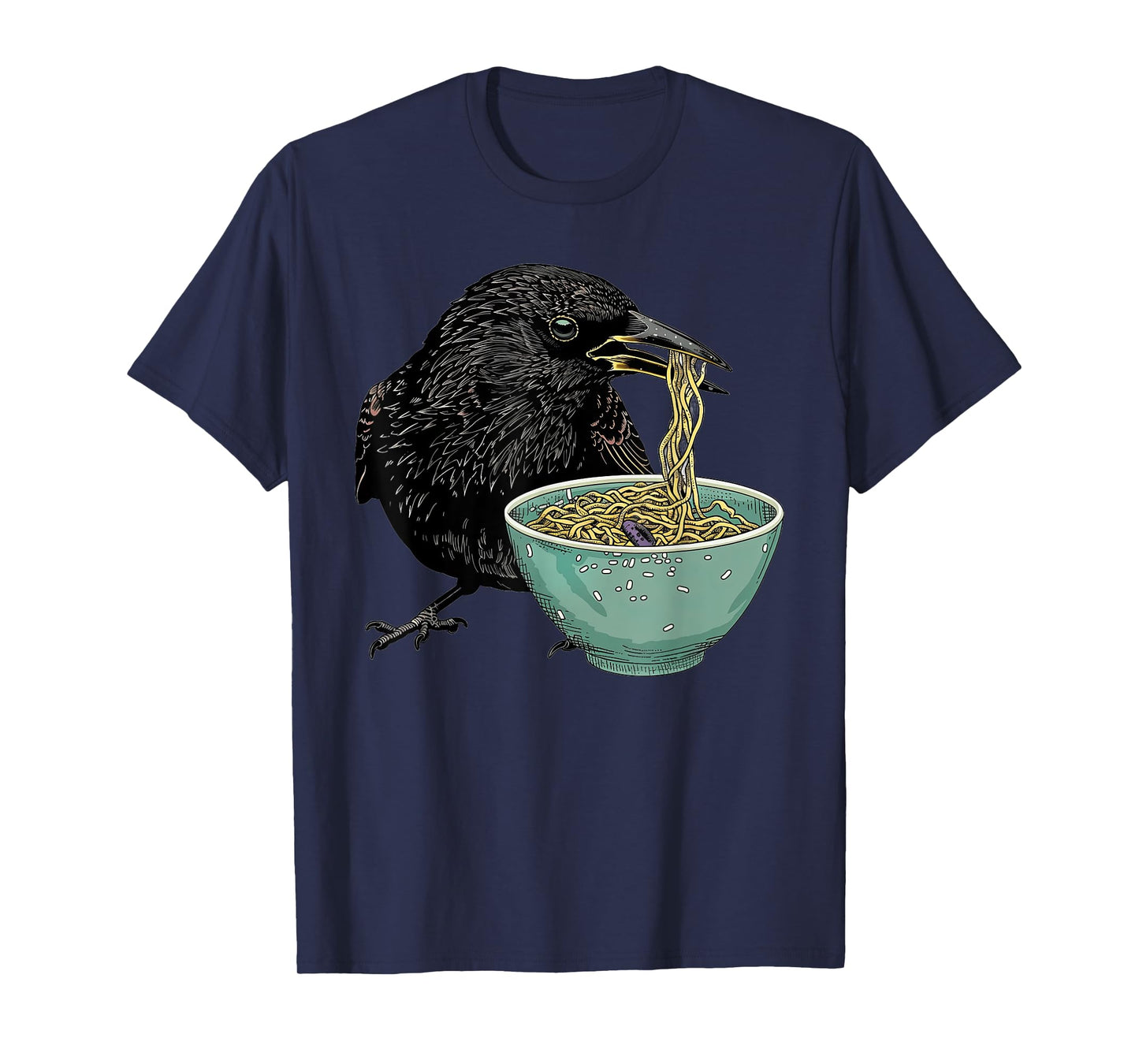 Starling Eating Ramen T-Shirt