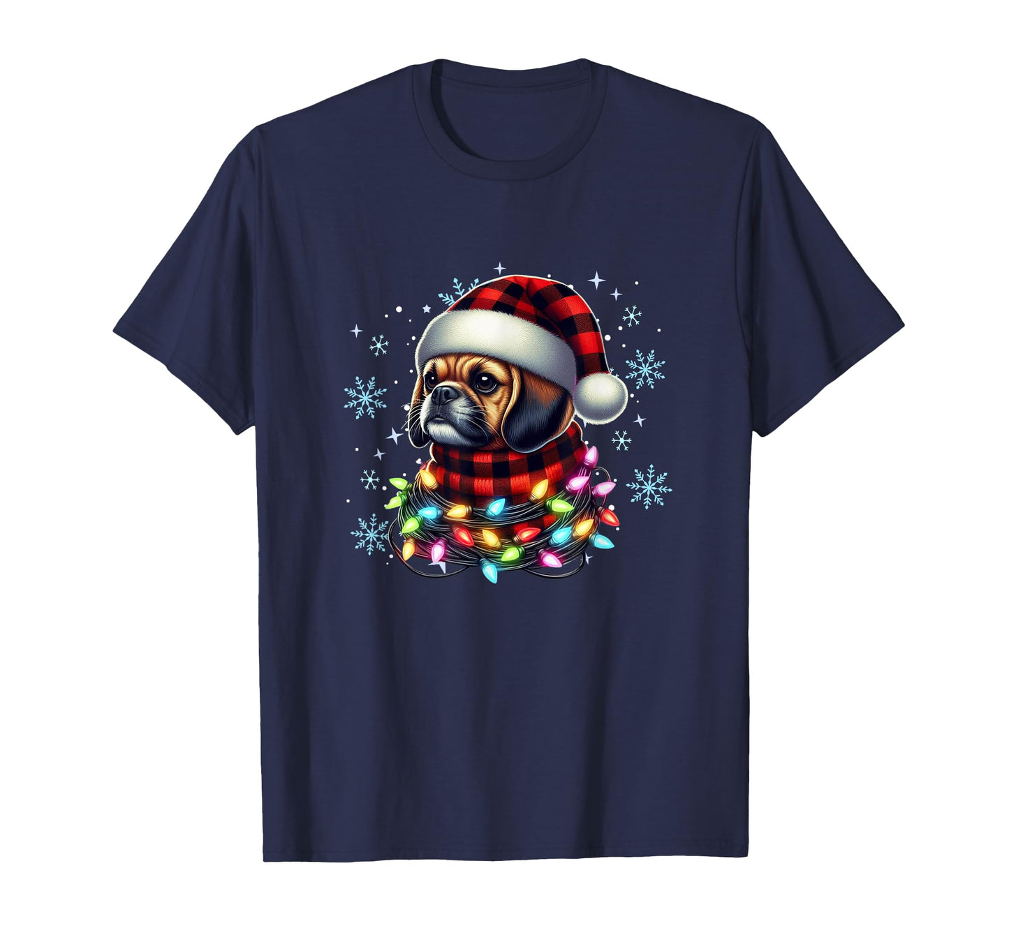 Puggle Christmas Gifts for Puggle Lovers Unisex-Kids Black Puggle Xmas Puggle Lover T-Shirt