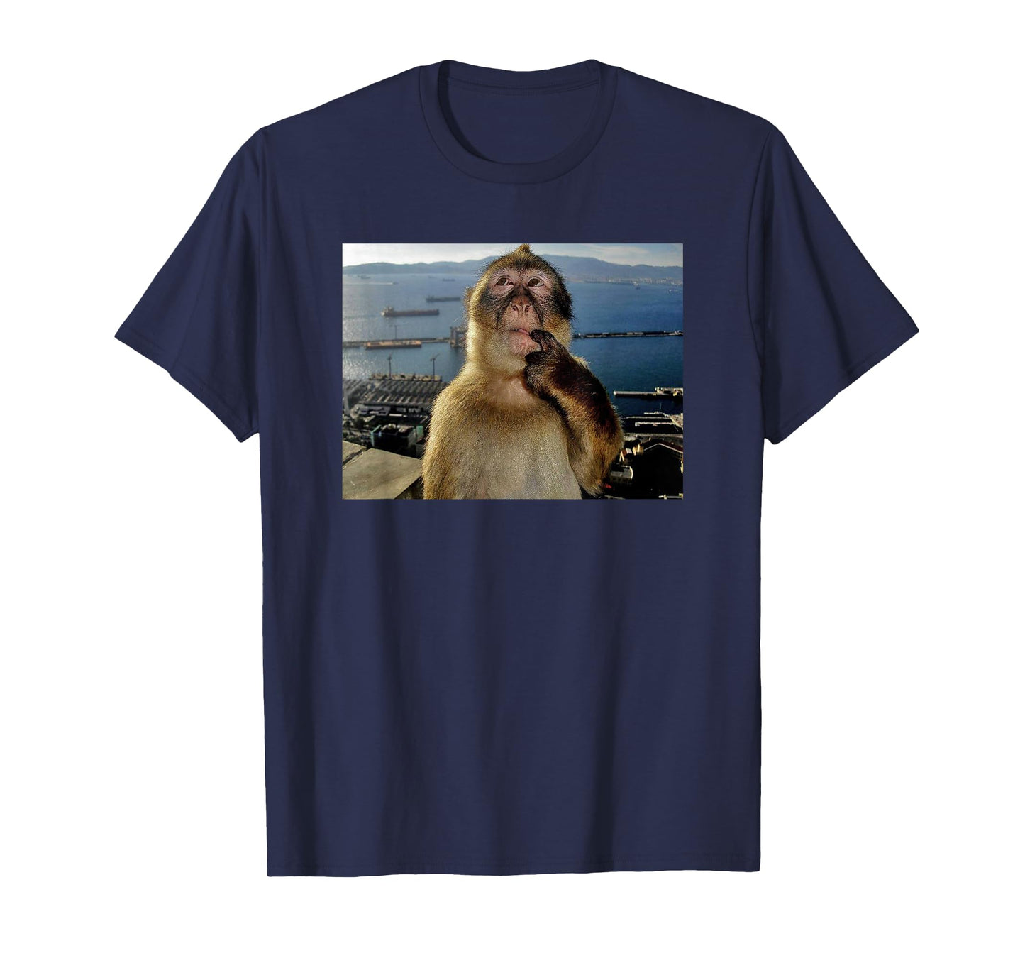 Thinking Monkey Meme T-Shirt